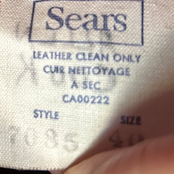 Vtg Sears Men’s Brown Leather Coat Sz 40 | Double Breasted 3/4 Length Lined - Picture 8 of 14